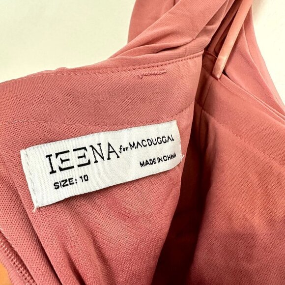 MAC DUGGAL One-Shoulder Jersey Trumpet Gown in Rose Gold Size US 10 - Picture 4 of 9